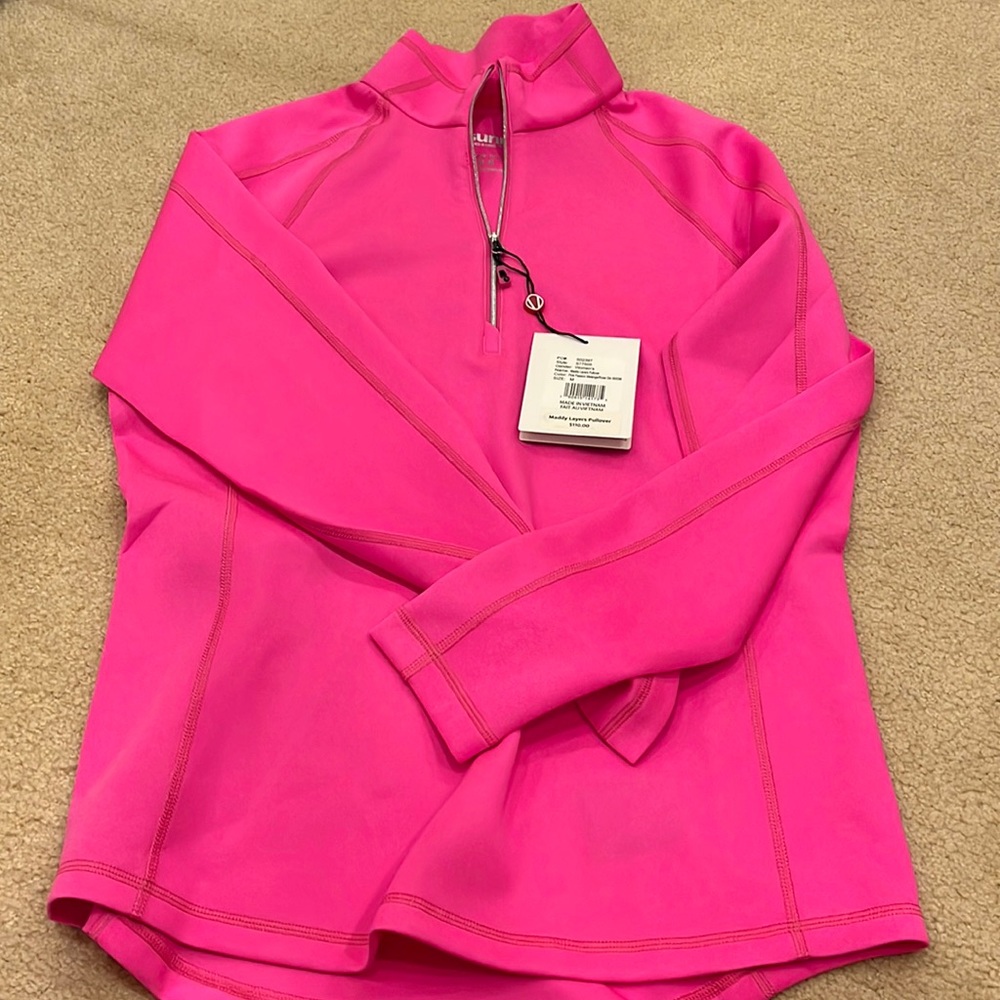 Sunice 3/4 zip hot pink with tags size medium